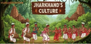 Illustrated image of Jharkhand's Culture